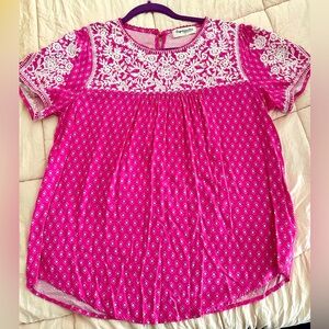 Women’s embroidered blouse size Large